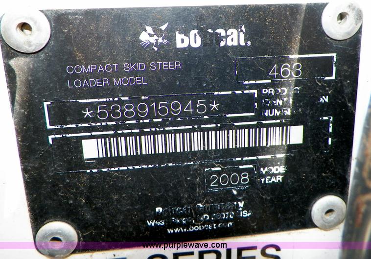 image for item B8311 2008 Bobcat 463 skid steer