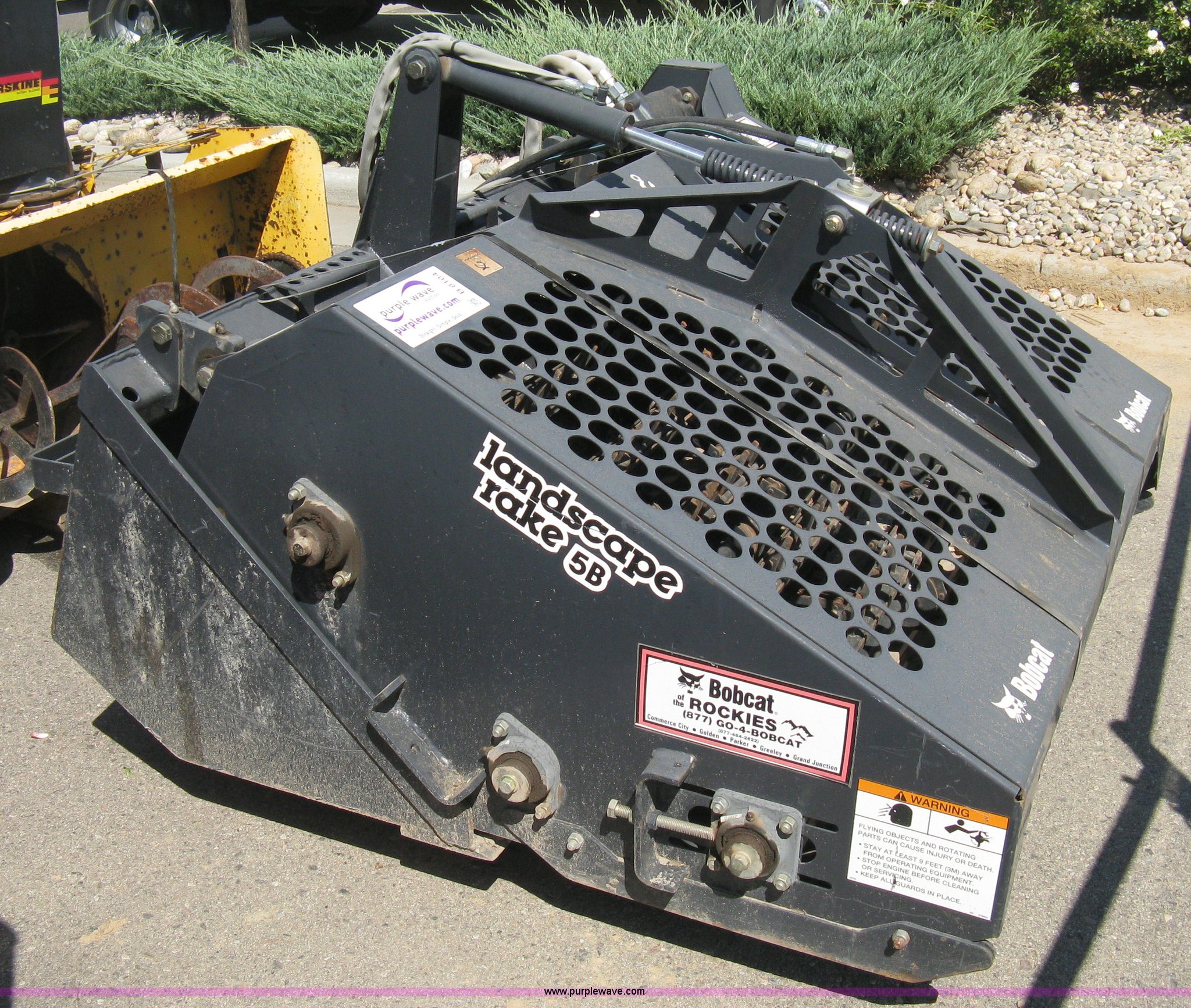 2007 Bobcat LR5B landscape rake skid steer attachment in Windsor, CO