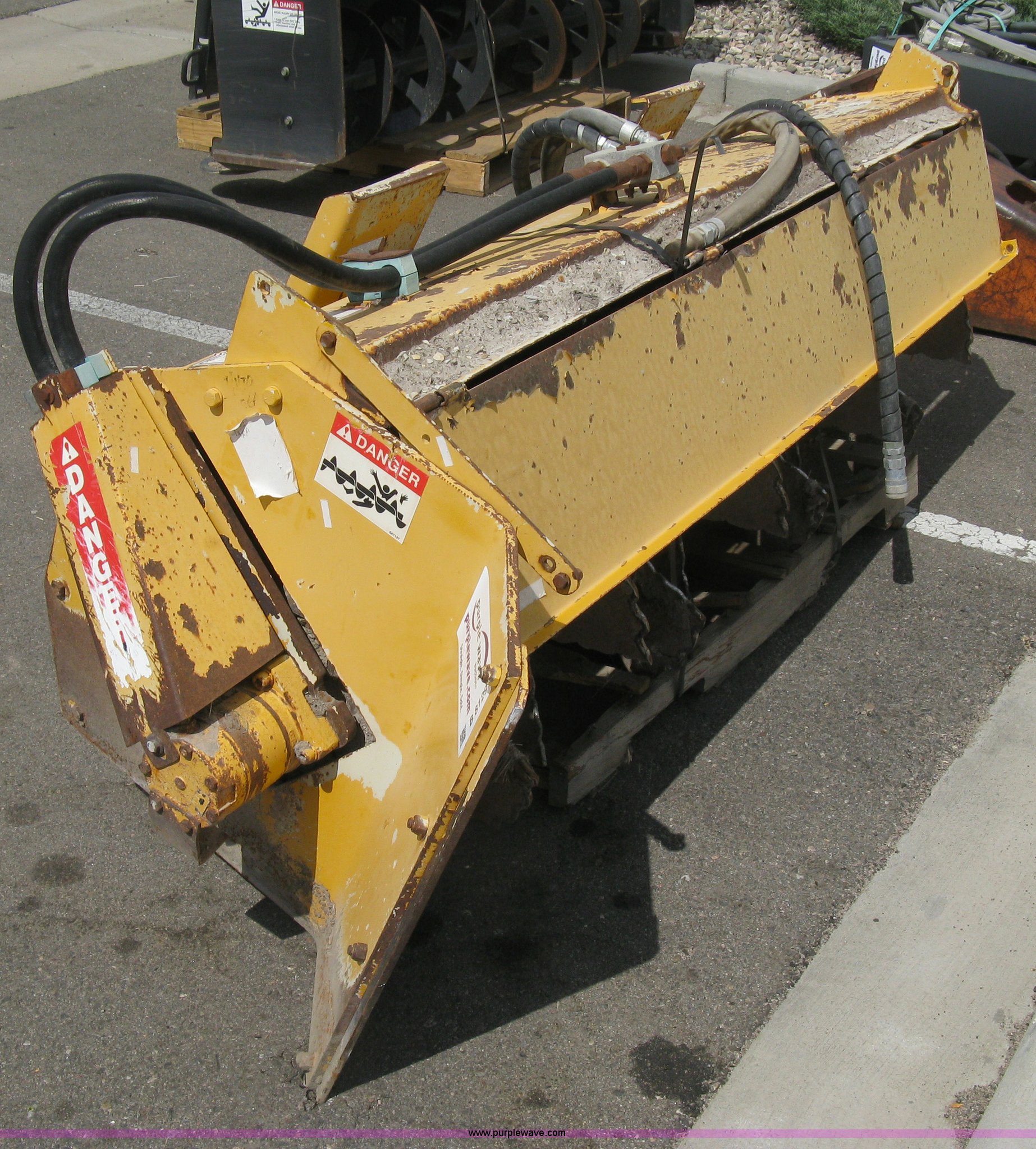 Brown Bear hydraulic aerator skid steer attachment in Windsor, CO