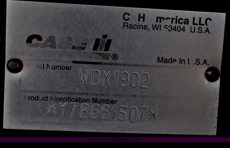 image for item A5985 Case IH WDX1902 self-propelled swather