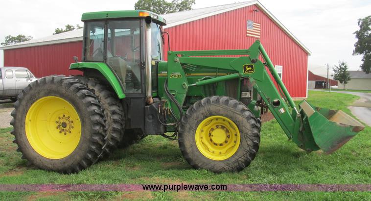 image for item B2855 1996 John Deere 7800 MFWD tractor