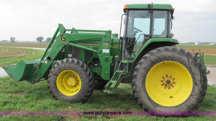 image for item B2855 1996 John Deere 7800 MFWD tractor