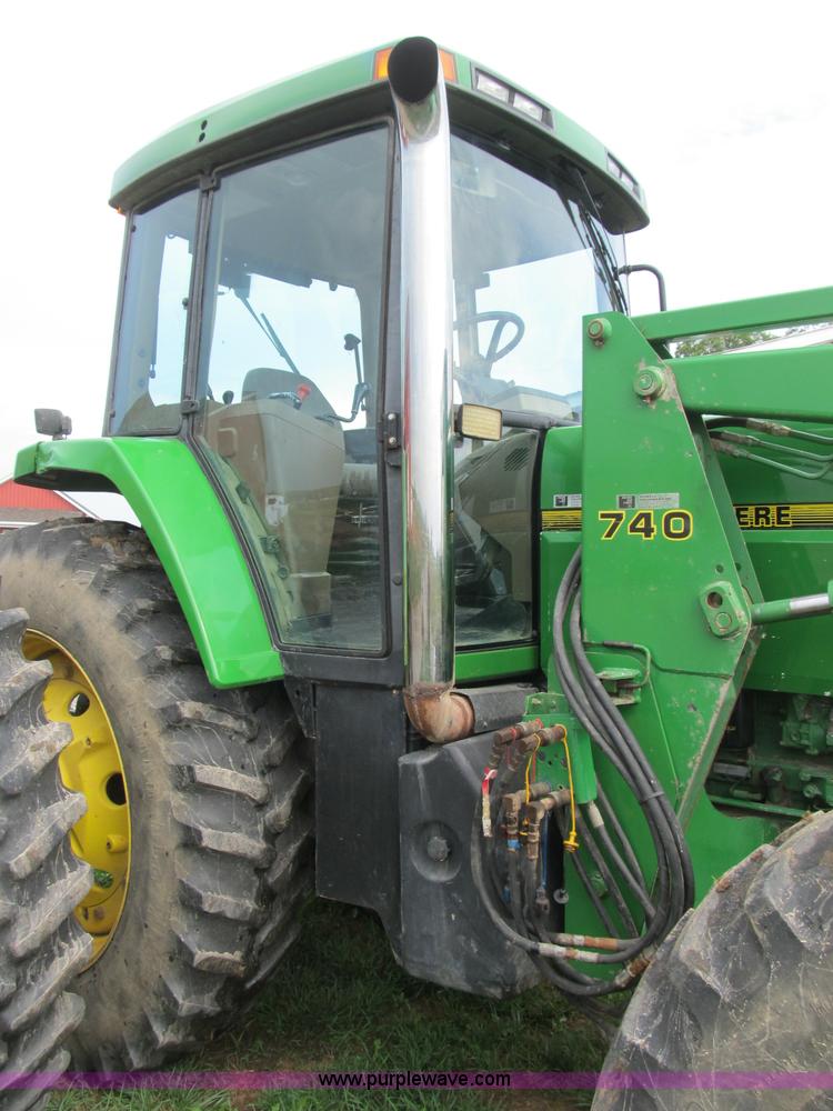 image for item B2855 1996 John Deere 7800 MFWD tractor