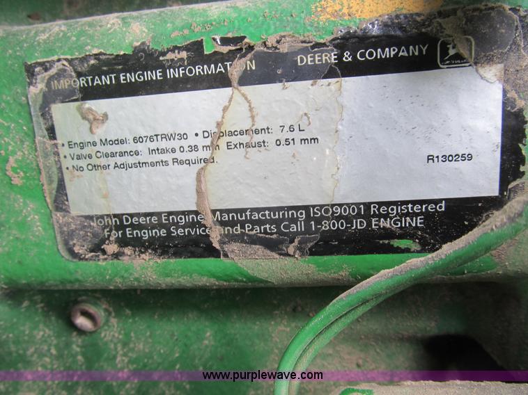 image for item B2855 1996 John Deere 7800 MFWD tractor