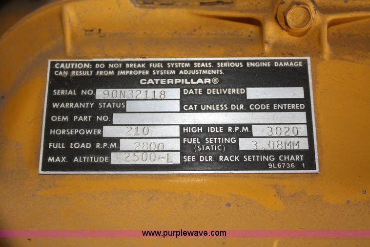 image for item B6888 1978 Caterpillar GenSet generator