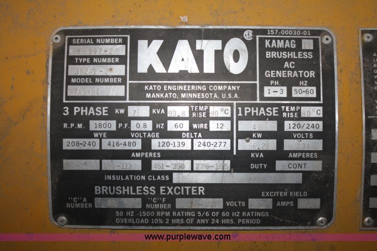 image for item B6888 1978 Caterpillar GenSet generator