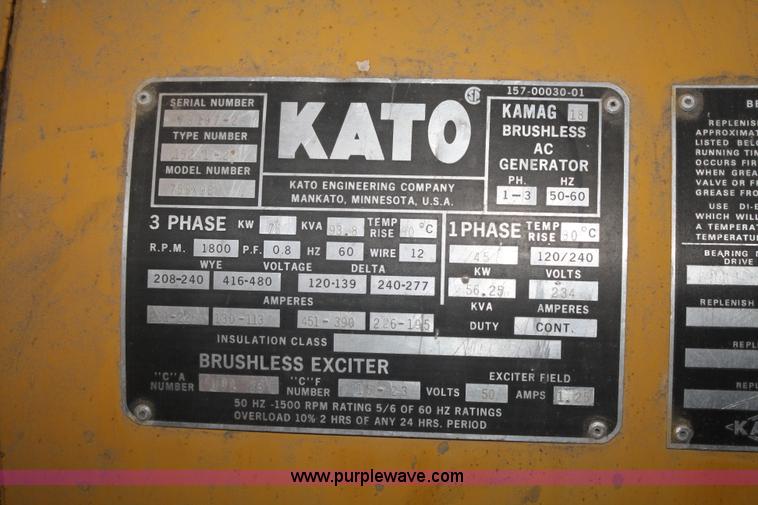 image for item B6888 1978 Caterpillar GenSet generator