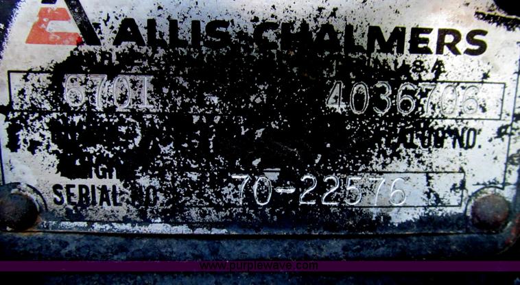 image for item G5506 1981 Allis Chalmers 8050 tractor