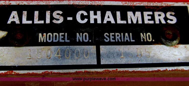 image for item G5506 1981 Allis Chalmers 8050 tractor