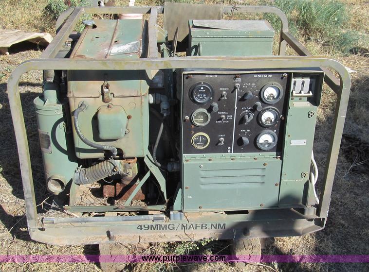 image for item G5507 1980 Military generator