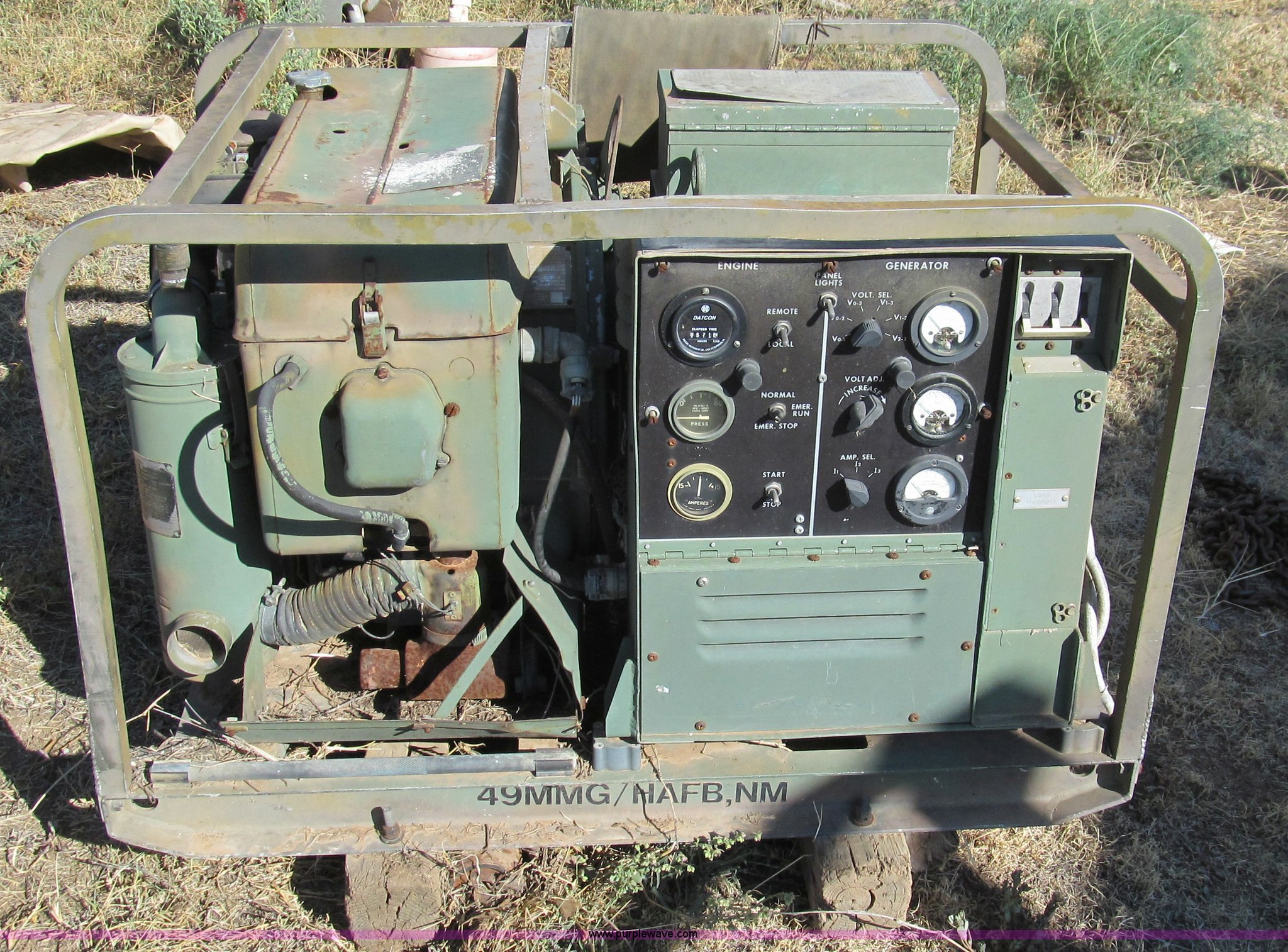 1980 Military generator in Wilson, TX Item G5507 sold Purple Wave
