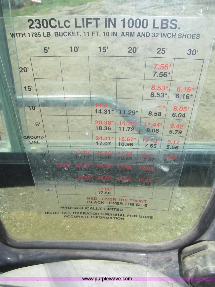 image for item B5218 2004 John Deere 230C-LC excavator