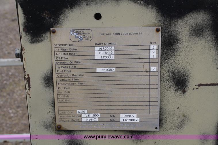 image for item B6919 1997 Cedar Rapids portable vertical shaft impact crusher