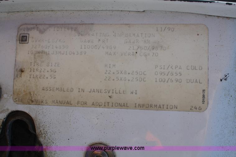 image for item B6923 1991 Chevrolet Kodiak service truck