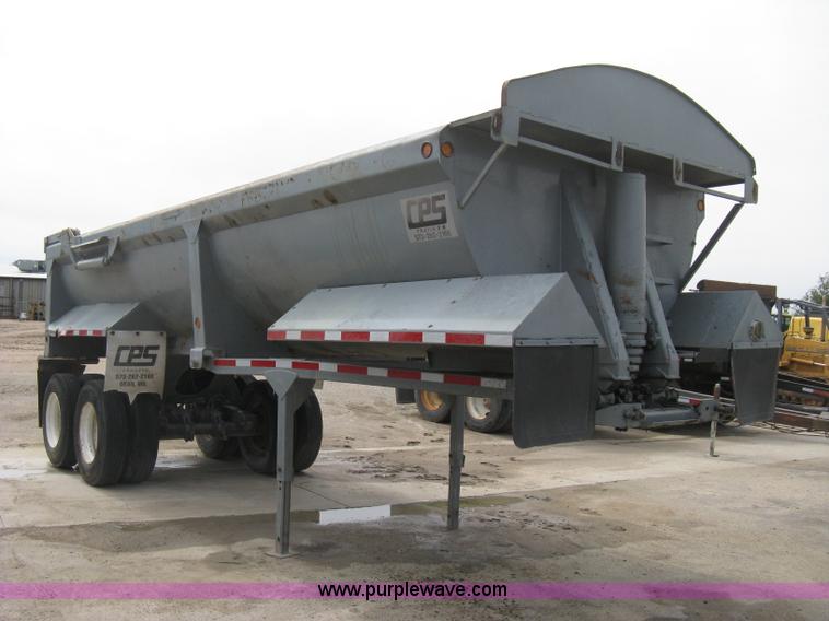 image for item B8114 2000 CPS 24' end dump barrel trailer