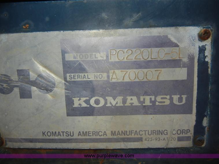 image for item D5625 Komatsu PC220LC-5L excavator