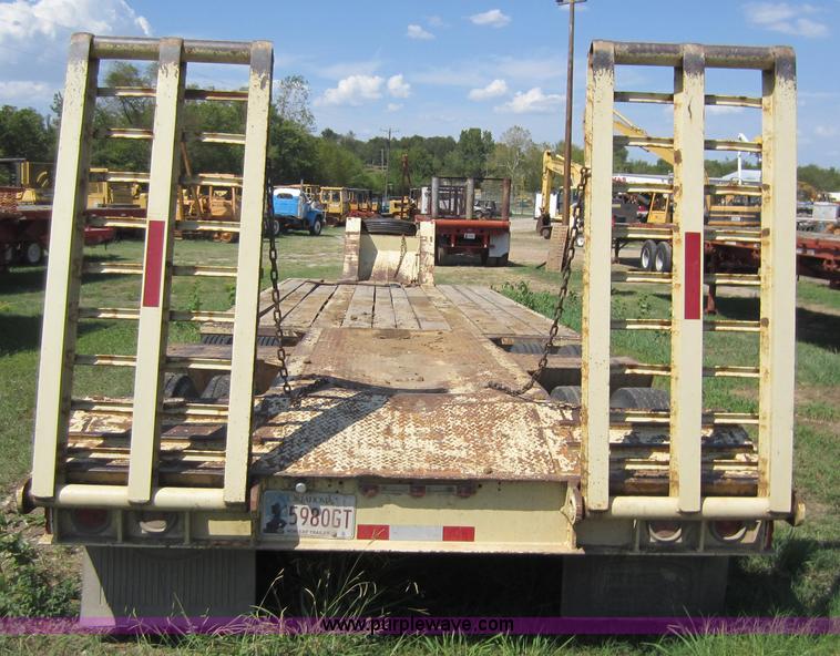 image for item D5645 1976 Load King 25 ton equipment trailer