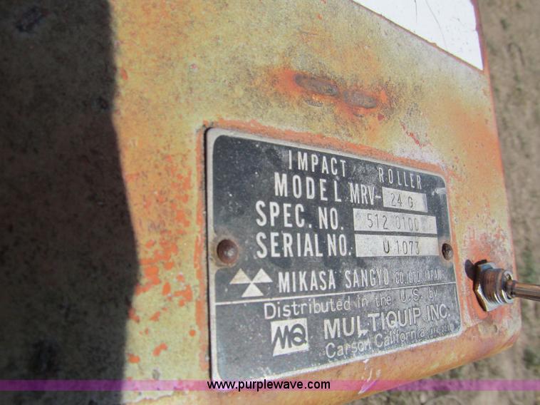 image for item E2019 Multiquip sheeps foot trench compactor