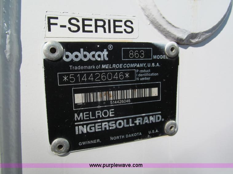 image for item E2121 1998 Bobcat 863 Turbo skid steer