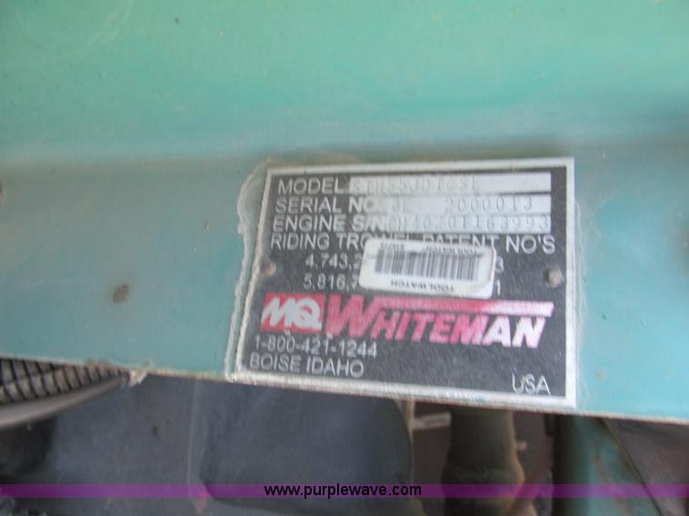 image for item E2137 Multiquip Whiteman 10' ride-on power trowel