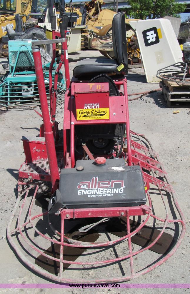 image for item E2139 Allen 8' ride-on power trowel