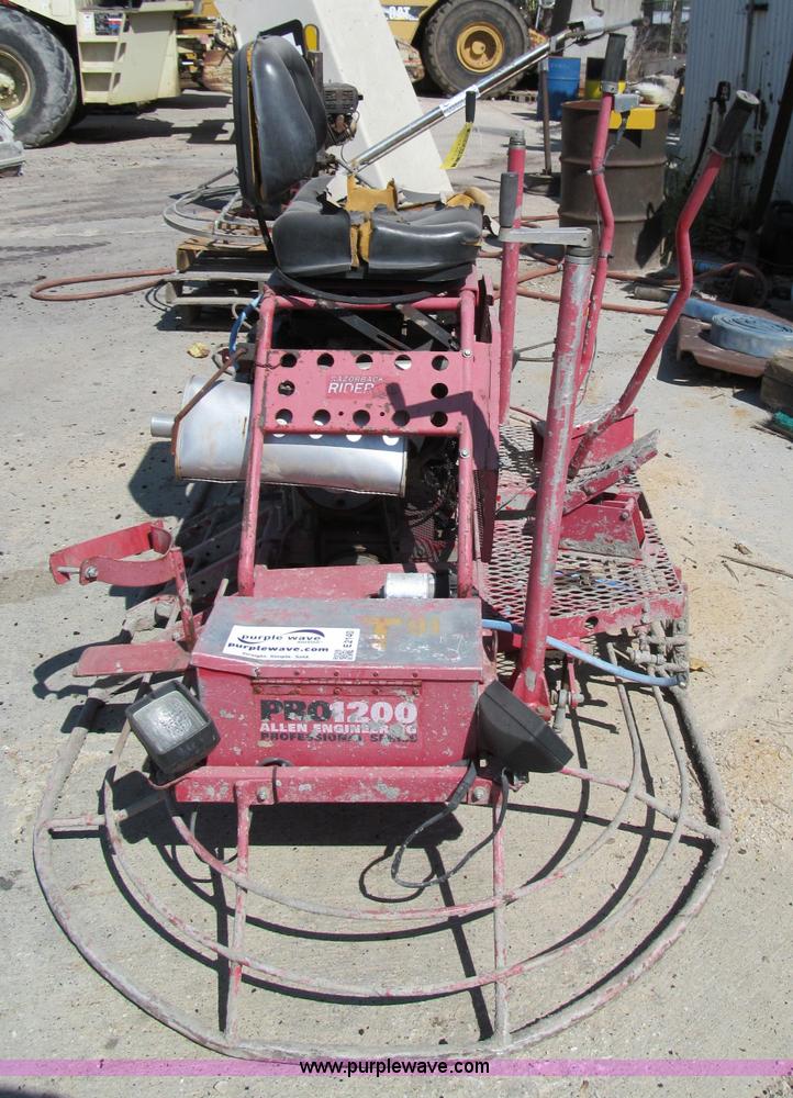 image for item E2140 Allen 8' ride-on power trowel
