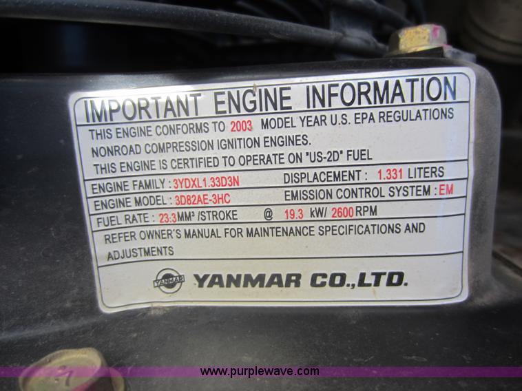 image for item F6516 2003 Ditch Witch MX27 mini excavator