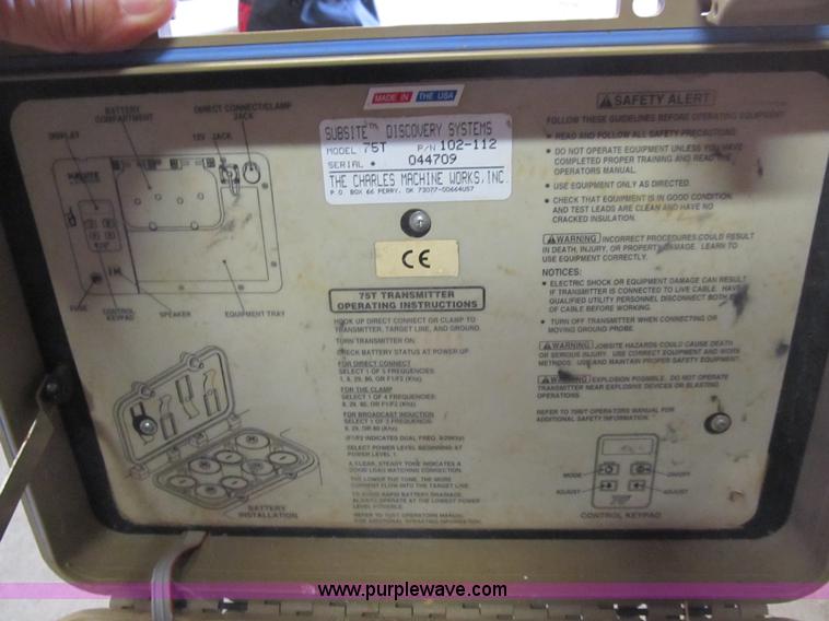 image for item K9357 Ditch Witch subsite utility line locator