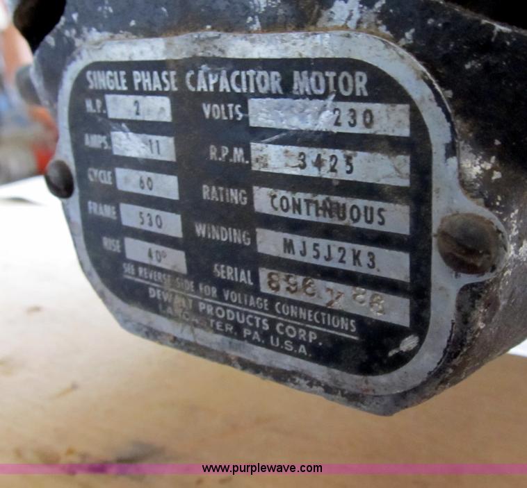 image for item K9369 Dewalt radial arm saw