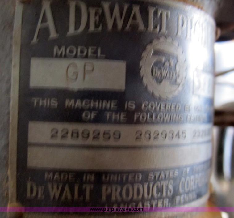 image for item K9369 Dewalt radial arm saw