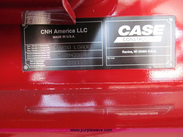 image for item B1474 2011 Case IH SV250 "RED POWER" skid steer