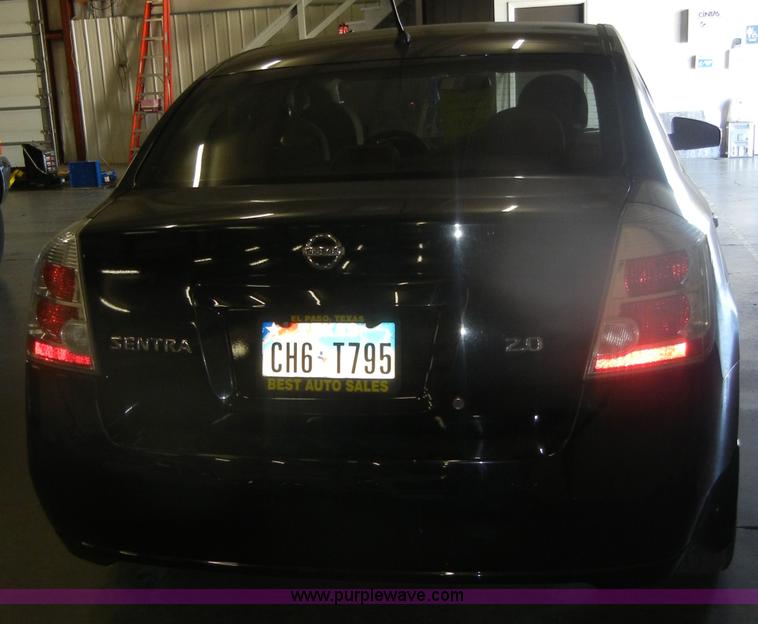 image for item D4498 2007 Nissan Sentra 2.0 <br />Non-repairable title, parts only
