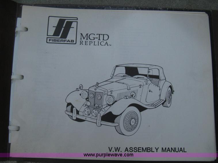 image for item B8070 1988 1952 MG-TD replica kit car