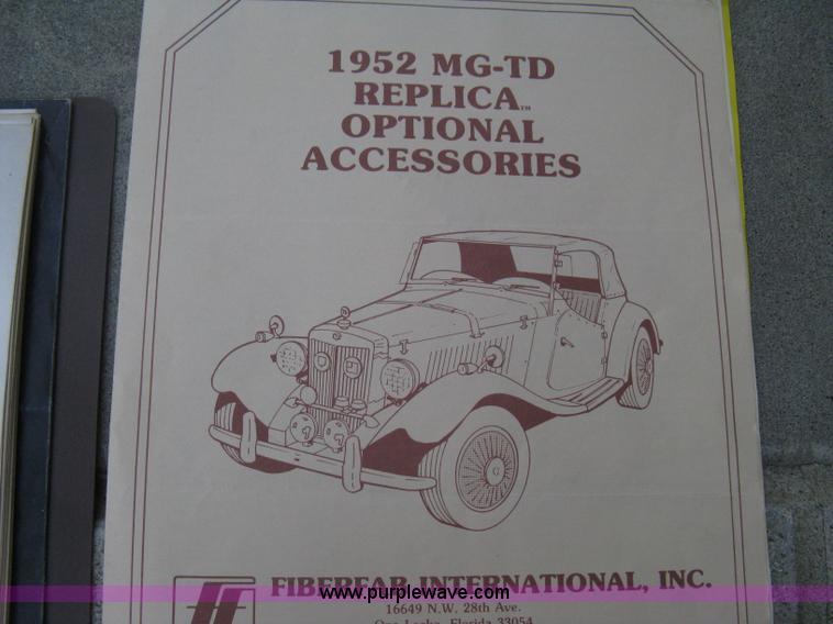 image for item B8070 1988 1952 MG-TD replica kit car