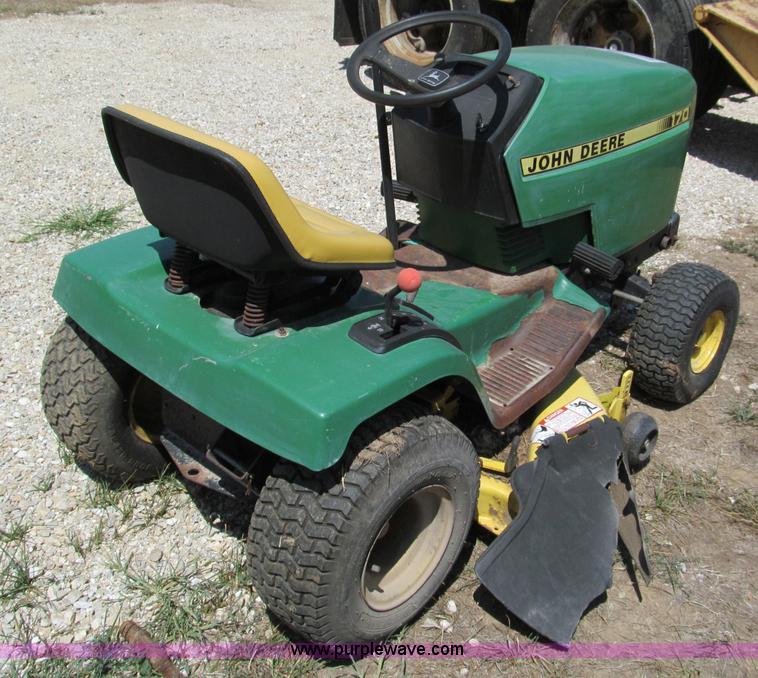 image for item E2018 John Deere 170 lawn mower