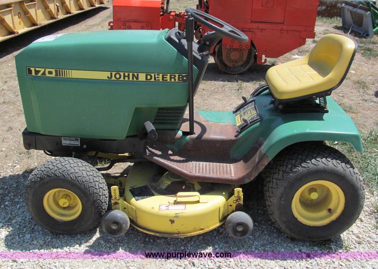 image for item E2018 John Deere 170 lawn mower