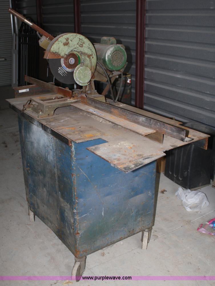 image for item K9872 Chop saw with table and cabinet