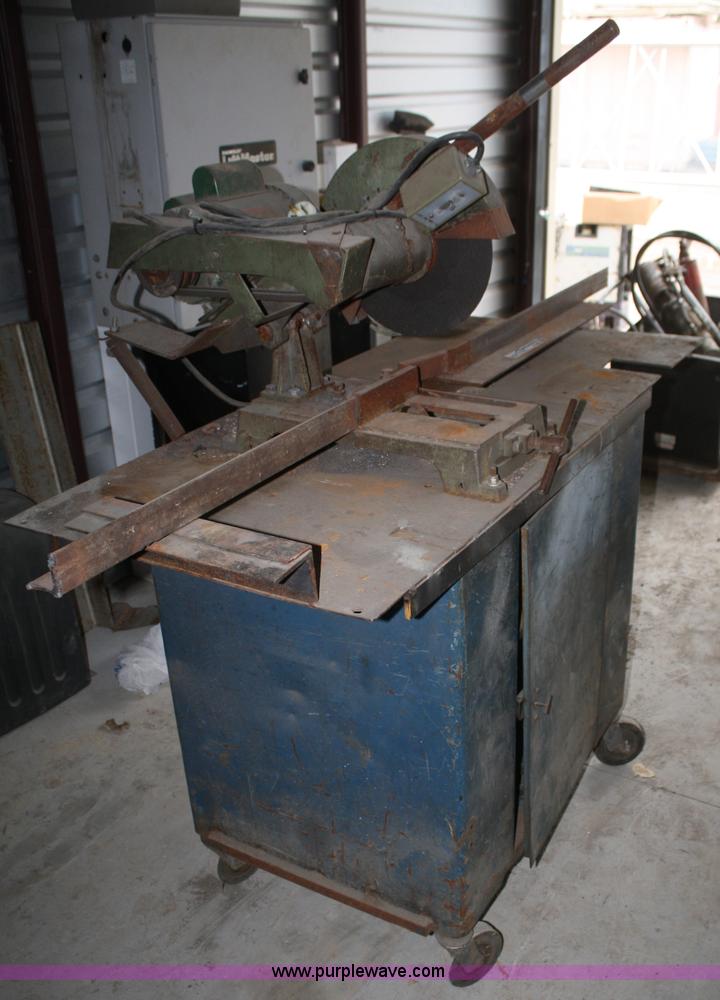 image for item K9872 Chop saw with table and cabinet