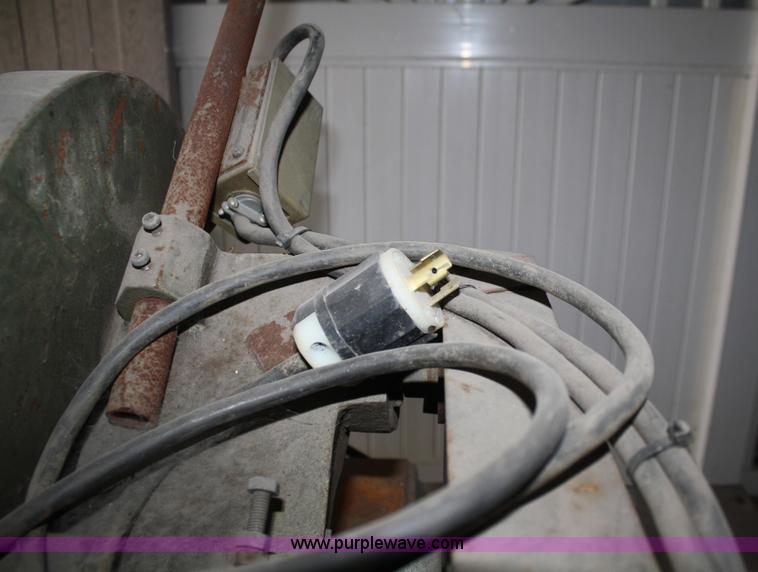 image for item K9872 Chop saw with table and cabinet