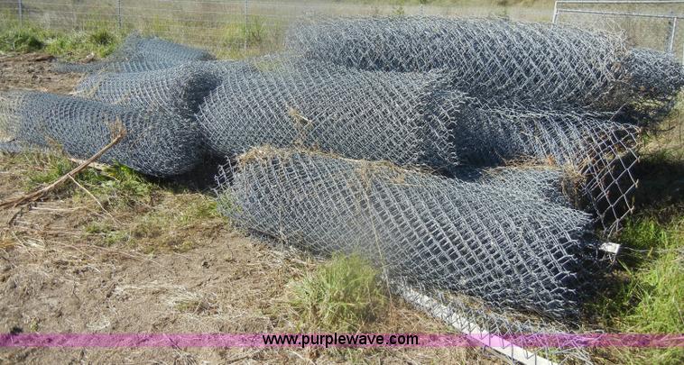 image for item K9875 Approximately 13 rolls of chain link fence