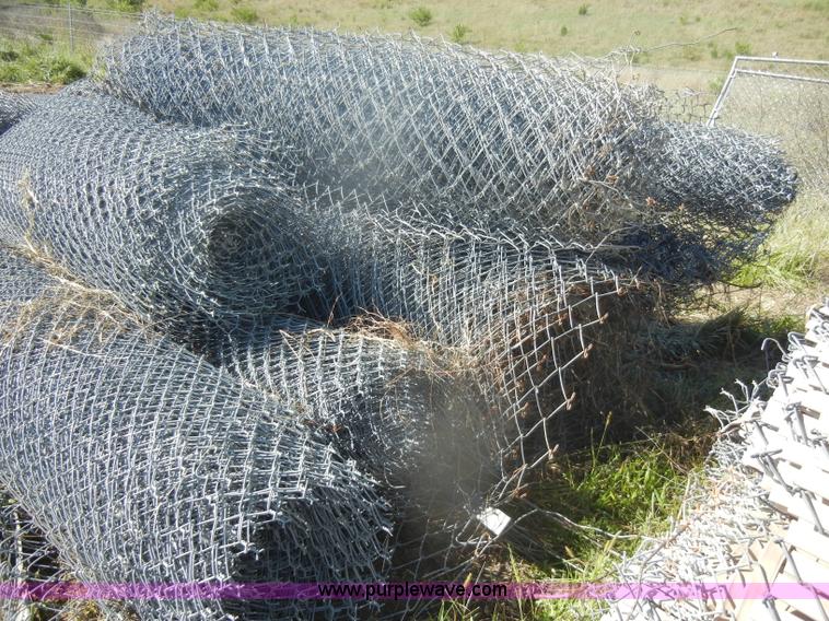 image for item K9875 Approximately 13 rolls of chain link fence