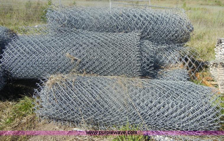 image for item K9875 Approximately 13 rolls of chain link fence