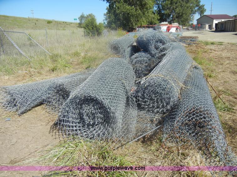 image for item K9875 Approximately 13 rolls of chain link fence