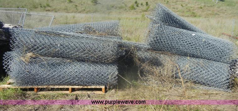 image for item K9877 Approximately 14 rolls of chain link fence
