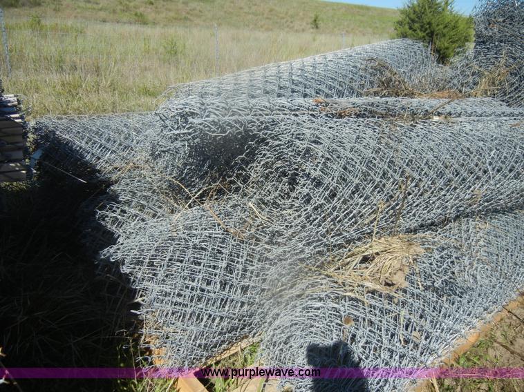 image for item K9877 Approximately 14 rolls of chain link fence