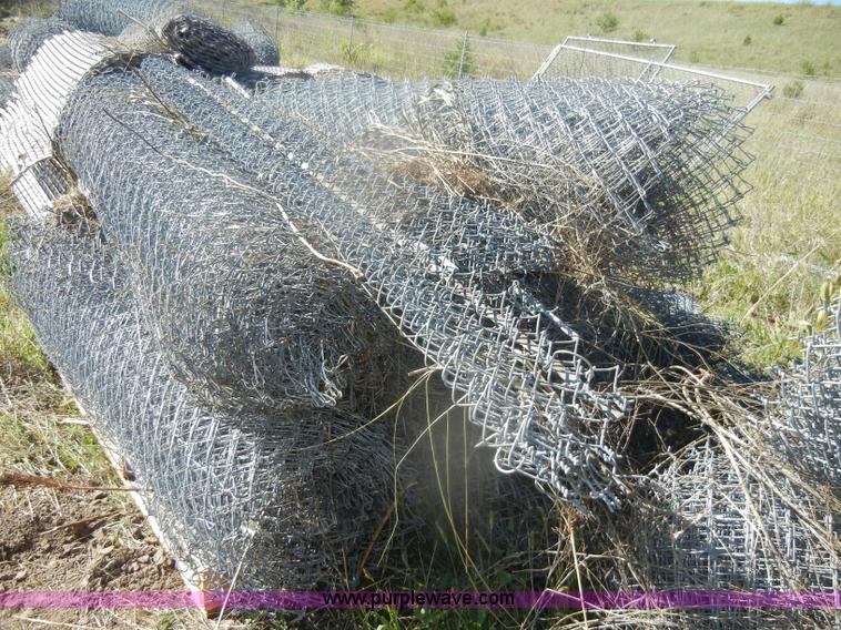 image for item K9877 Approximately 14 rolls of chain link fence