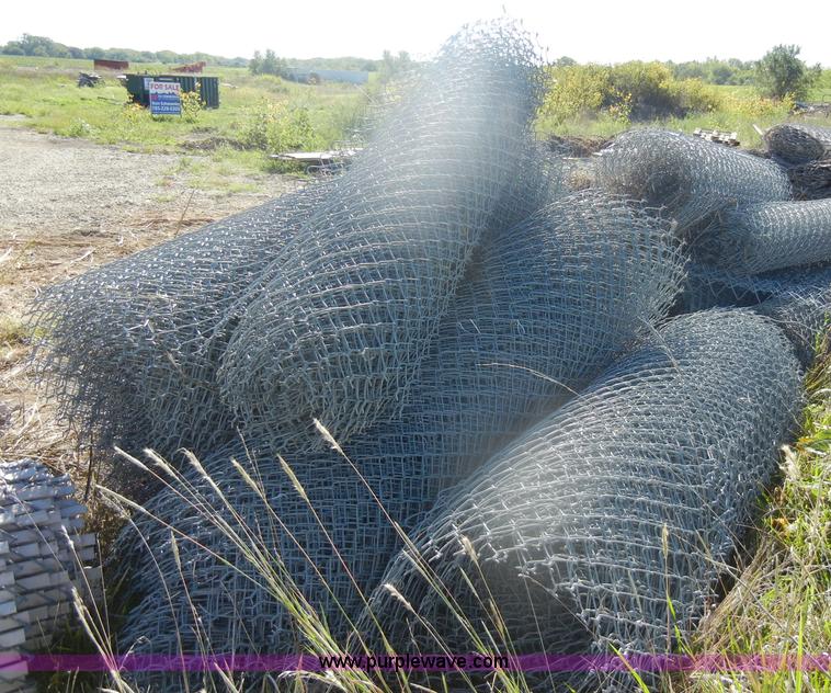 image for item K9877 Approximately 14 rolls of chain link fence