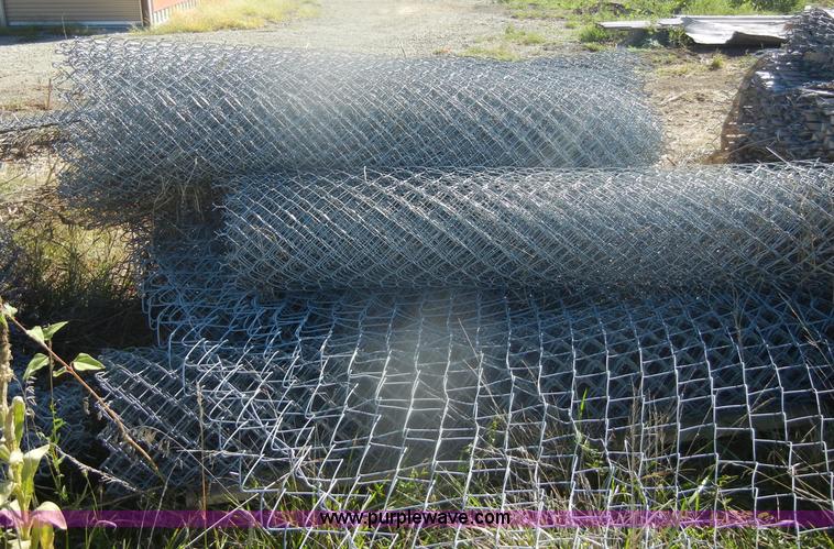 image for item K9877 Approximately 14 rolls of chain link fence
