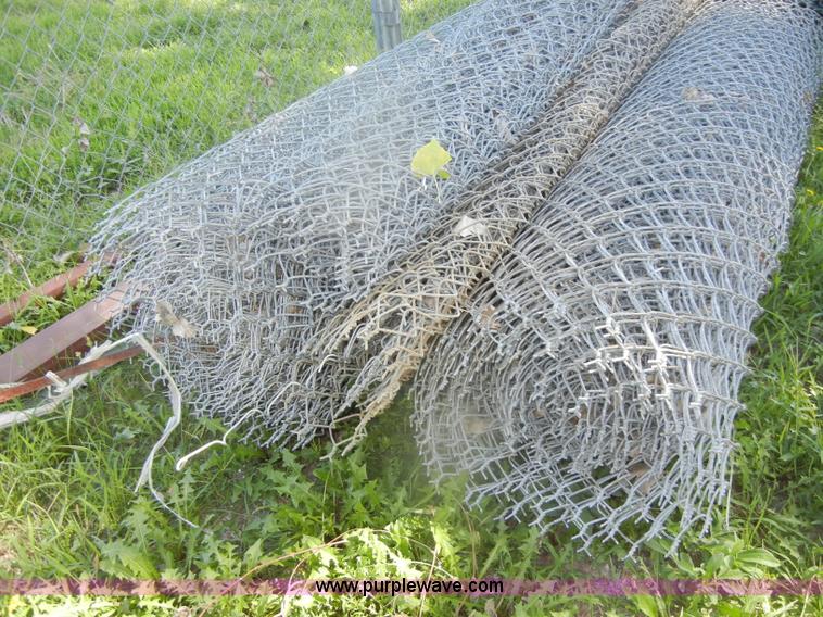 image for item U9308 Approximately four rolls of chain link fence