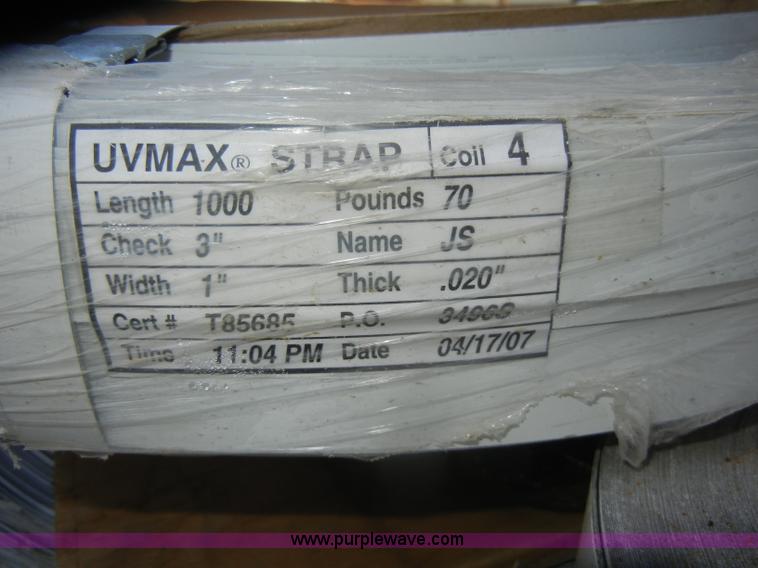 image for item U9316 Approximately 12 coils of UVMAX strapping
